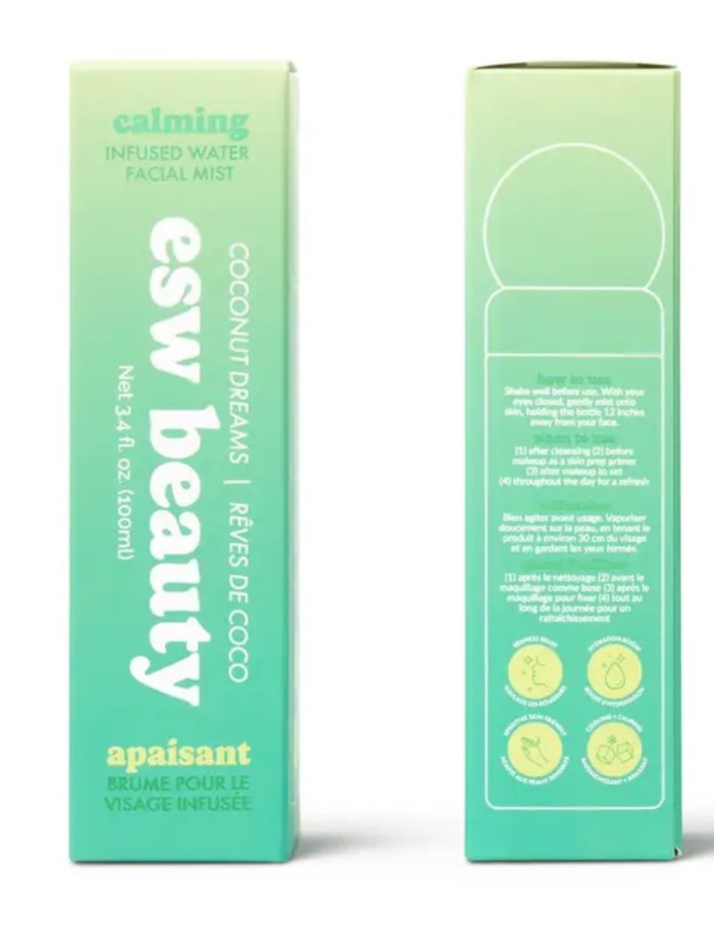 Calming Coconut Dreams Facial Mist - Green